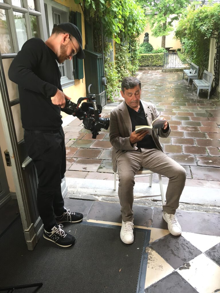 Kameraaufnahmen mit dem WDR Anthologie Bonner Bogen VS NRW Bonn Regionalgruppe, WDR-Dreh: Harald Gesterkamp